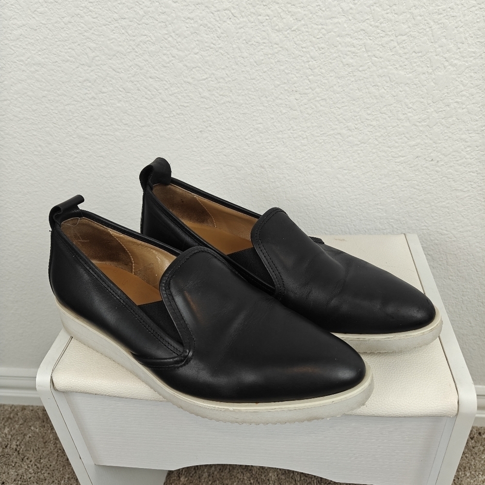 Everlane Mens Street Loafer Shoes Black Pointed Toe Low Top Slip Ons 8.5